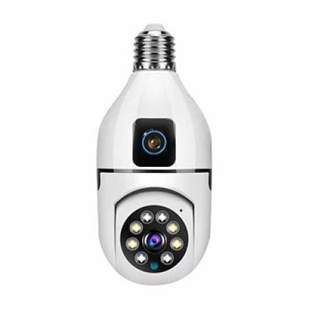 Dual Lens Bulb IP Camera (১ বছর ওয়ারেন্টি ৭ দিন গ্যারান্টি)